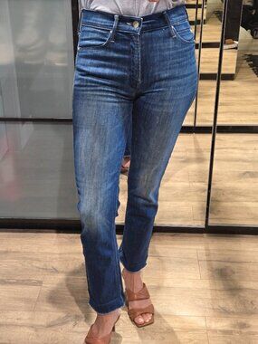 MOTHER Brand | The Dazzler Straight-Leg Ankle Jeans